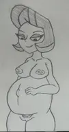 artist:billyfutureboy las_leyendas mrs._villavicencio nude pregnant // 1702x3251 // 1.9MB