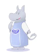 artist:raph13 cosplay moomins moomintroll toriel undertale // 1221x1637 // 85KB