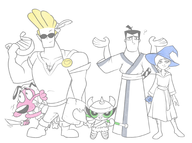 artist:hopethishelps ben_10 buttercup courage courage_the_cowardly_dog crossovers dungeons_&_dragons gwen_tennyson jack johnny_bravo johnny_bravo_(series) powerpuff_girls samurai_jack // 2070x1544 // 918KB
