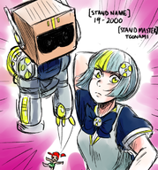 artist:aipiepo jojo's_bizarre_adventure parody personification toonami // 700x750 // 660KB