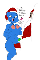 artist:dbaru caturday colors_by_anonymous nicole_watterson nude santa_claus the_amazing_world_of_gumball // 897x1323 // 226KB