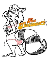 artist:hentaiboy melissa_raccoon the_raccoons // 663x819 // 122KB