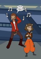 artist:jacinth guardians_of_the_galaxy marvel parody rocket_raccoon star-lord // 1328x1881 // 2.4MB