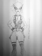 artist:cerebropodrido ben_10 bible_black gwen_tennyson lucky_girl // 1920x2560 // 2.2MB