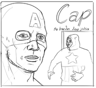 album_art captain_america death_grips marvel mc_ride parody steve_rogers // 700x644 // 157KB