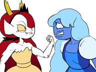 crossovers hekapoo sapphire star_vs._the_forces_of_evil steven_universe // 3600x2700 // 1.0MB