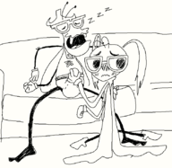 artist:grim chauncey_pesky maria_monarch the_buzz_on_maggie // 827x807 // 28KB