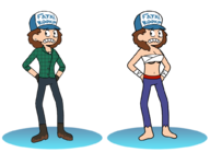 artist:ettenmoor dipper_pines gravity_falls rule_63 // 1022x741 // 142KB