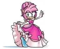 amy_rose artist:ics cinderella cosplay disney sonic_the_hedgehog_(series) // 1000x819 // 86KB