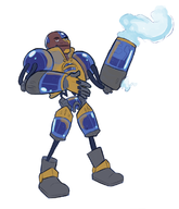 artist:fudgy_fart cyborg dc foggernaut parody teen_titans wakfu // 1000x1167 // 378KB