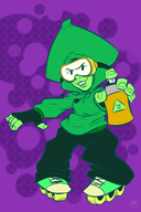 artist:goodbadartist jet_set_radio parody peridot steven_universe // 995x1494 // 469KB