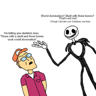 crossovers dale_gribble jack_skellington king_of_the_hill mr._colympus_2022 the_nightmare_before_christmas // 1000x1000 // 40KB