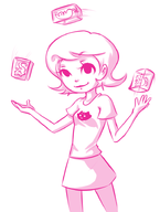 angel_(artist) homestuck roxy_lalonde // 701x926 // 190KB