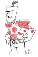 artist:lhk cosplay dark_horse inspector_ishida judge_dredd_(series) usagi_yojimbo // 500x750 // 76KB