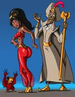 aladdin_(series) disney iago jafar princess_jasmine // 1275x1650 // 790KB