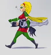 batman damian_wayne dc robin stephanie_brown // 3139x3400 // 714KB