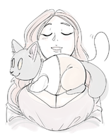 artist:dbaru breaking_cat_news puck the_woman // 632x773 // 285KB