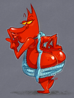 artist:toothy cow_and_chicken the_red_guy virgin_killer_sweater // 585x770 // 557KB