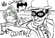 artist:xdraws batman crossovers dc fear_and_loathing_in_las_vegas riddler two-face // 1280x882 // 331KB