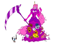 adventure_time artist:goodbadartist dark_souls finn_mertens nashandra parody princess_bubblegum // 1600x1200 // 396KB