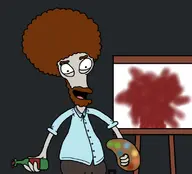 american_dad artist:eme bob_ross parody roger_smith // 798x722 // 156KB