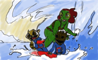 disney gamora groot guardians_of_the_galaxy lilo_and_stitch lilo_pelekai marvel nani_pelekai parody rocket_raccoon stitch // 600x369 // 72KB