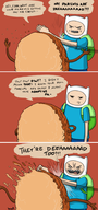 adventure_time cinnamon_bun comics dc finn_mertens parody // 437x934 // 250KB