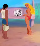 artist:dravotnogg david_kawena disney lifeguard lilo_and_stitch parody topless // 1455x1678 // 1.7MB