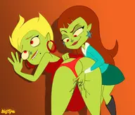 artist:bigtyme fingering incest mandy_hellman neighbors_from_hell tina_hellman vaginal // 1480x1261 // 161KB