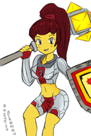 artist:oozutsucannon genosaurer_(colors) lego_nexo_knights macy_halbert // 1174x1743 // 887KB