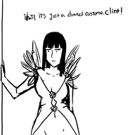 artist:terrible_the_drawfag hawkeye kate_bishop marvel wakfu // 900x900 // 153KB