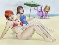 artist:ronry_drawdude kitty_pryde lockheed marvel rachel_summers x-men // 1149x875 // 1016KB