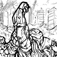 artist:terrible_the_drawfag ben_grimm fantastic_four hulkbuster iron_man marvel thing tony_stark // 500x500 // 190KB