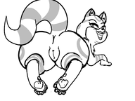 artist:zambs big_mouth caturday depression_kitty nude presenting // 1600x1200 // 216KB