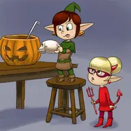 artist:carelessdoodler magee miss_holly prep_and_landing // 600x600 // 68KB