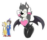 artist:baryl cosplay hedgehog max oscar_peltzer rouge_the_bat sonic_the_hedgehog sonic_the_hedgehog_(series) summer_camp_island tails // 1050x900 // 182KB