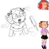 ahegao artist:smeet dennis_the_menace margaret_wade // 1600x1600 // 809KB