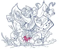 artist:rrc bebop raphael teenage_mutant_ninja_turtles // 1024x853 // 343KB