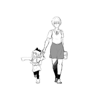 crossovers evangelion hilda hilda_(series) rei_ayanami // 738x738 // 82KB