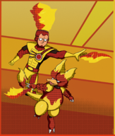 artist:jacinth crossovers dc firestorm magmar pokemon // 1514x1780 // 3.5MB