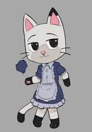 artist:stupidgnoll caturday crossdressing gabby's_dollhouse maid pandy // 1144x1638 // 441KB