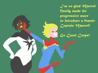 captain_marvel carol_danvers marvel monica_rambeau parody // 600x450 // 63KB