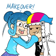 artist:bluejr cartoon_network clone_high disney_channel parody personification // 800x800 // 265KB