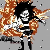 artist:agentborp i_can't_sleep nia parody shadow_the_hedgehog // 3200x3200 // 3.4MB