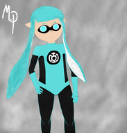 artist:mp blue_lantern cosplay dc inkling lantern_corps mp splatoon // 1000x1050 // 628KB