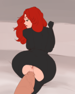 artist:berryvapor black_widow bottomless marvel vaginal // 2000x2500 // 946KB