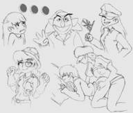 artist:tullymonst3r codename_kids_next_door count_von_count crossovers henrietta_von_marzipan numbuh_3 numbuh_5 pegging sesame_street // 3559x3015 // 2.6MB