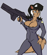 alien artist:gold-white-kott caturday cosplay ellen_ripley felina_feral gold-white-kott swat_kats // 1516x1753 // 417KB