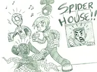 cosplay crossovers j._jonah_jameson marvel miguel_o'hara miles_morales old_man_internets peter_parker scott_pilgrim scott_william_pilgrim spider-man spider-man_2099 ultimate_spider-man // 758x567 // 163KB