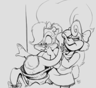 artist:yoto babs_bunny fifi_la_fume looney_tunes parody pretty_guardian_sailor_moon shirley_mcloon tiny_toon_adventures // 1288x1185 // 584KB